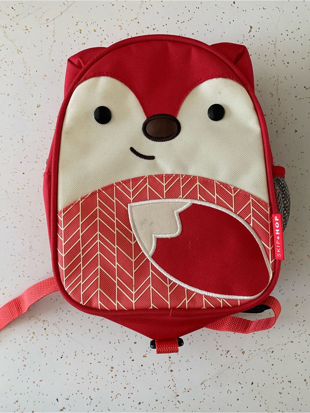 Skip Hop Red and Cream Fox Kids Backpack